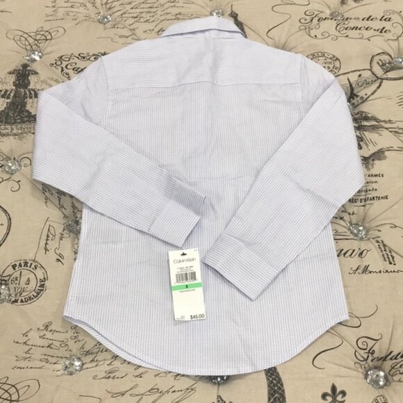 Calvin Klein LSlim Fit Stretch Dash Shirt - Picture 7 of 8